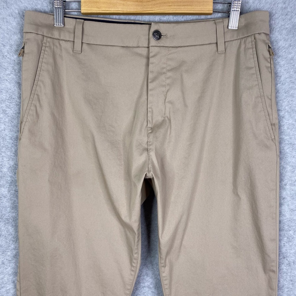 Birddogs Pants Mens 34x34 Khaki Stretch Performance Chino No Liner - Picture 2 of 11